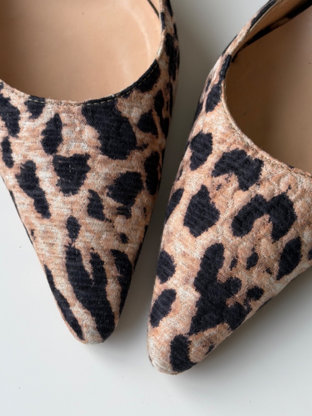 Vintage Manolo Blahnik Leopard Jacquard Carolyne Slingback, IT 39, US 8–8,5 - Picture 8 of 14